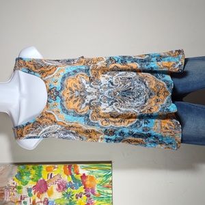 I.N.C Beach Embellished Print Tank